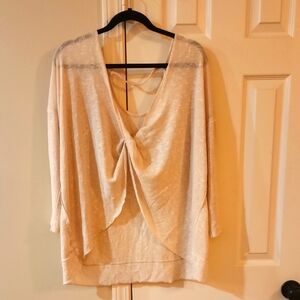 Cream Draped Top